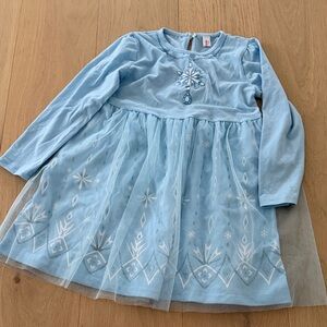 Frozen Dress with Tulle Overlay